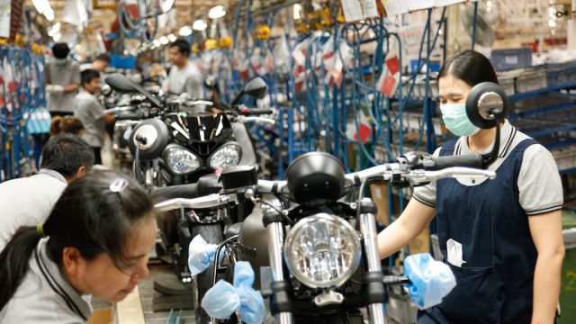 Triumph motorcycles Thailand factory visit 1