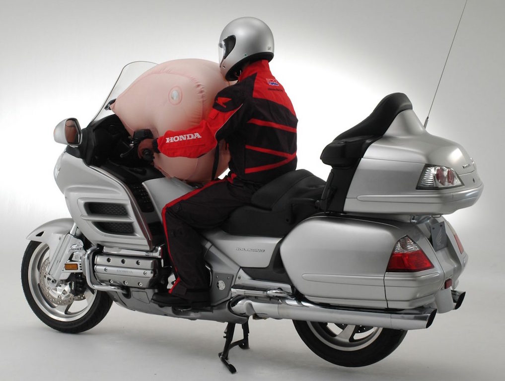 Honda Gold Wing- the production bike with an airbag system. 