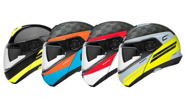 Schuberth C4 Pro Preview - Bold Colors and Nuviz HUD Set 2