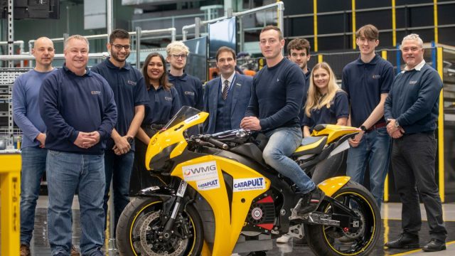 Honda Fireblade-based electric project unveiled by students 9
