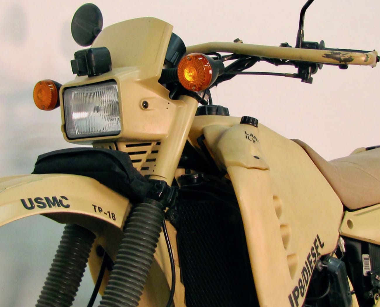 Military Kawasaki KLR650 Converted to Run on Diesel Fuel | DriveMag Riders